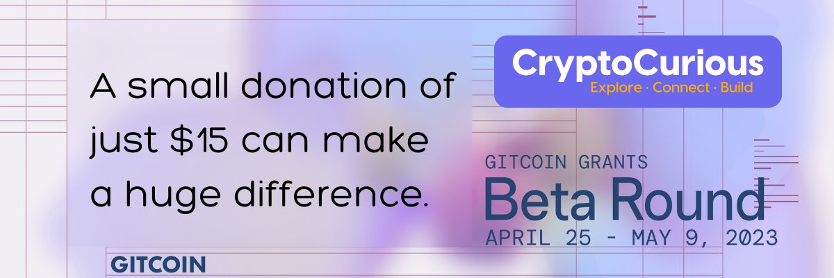 prblockchain1's tweet image. CryptoCurious is on a mission to educate and connect Puerto Ricans in the Web3 world!! Your support on @Gitcoin Grants can help us achieve our goals! #GitcoinBeta Donate now:
bit.ly/41QLVsv

#web3 #education #grant #crypto