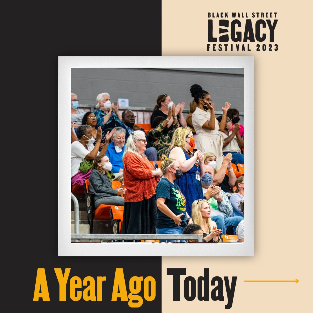 BWSLegacyFest's tweet photo. The Black Wall Street Legacy Festival is THIS month 🤯🤯

Last year, we ended the festival with an in-person conversation moderated by @TiffanyCrutcher 
@dampclay led by @nhannahjones  

The conversation set the record straight on telling the truth about our nation’s history. https://t.co/IENydLVzB1