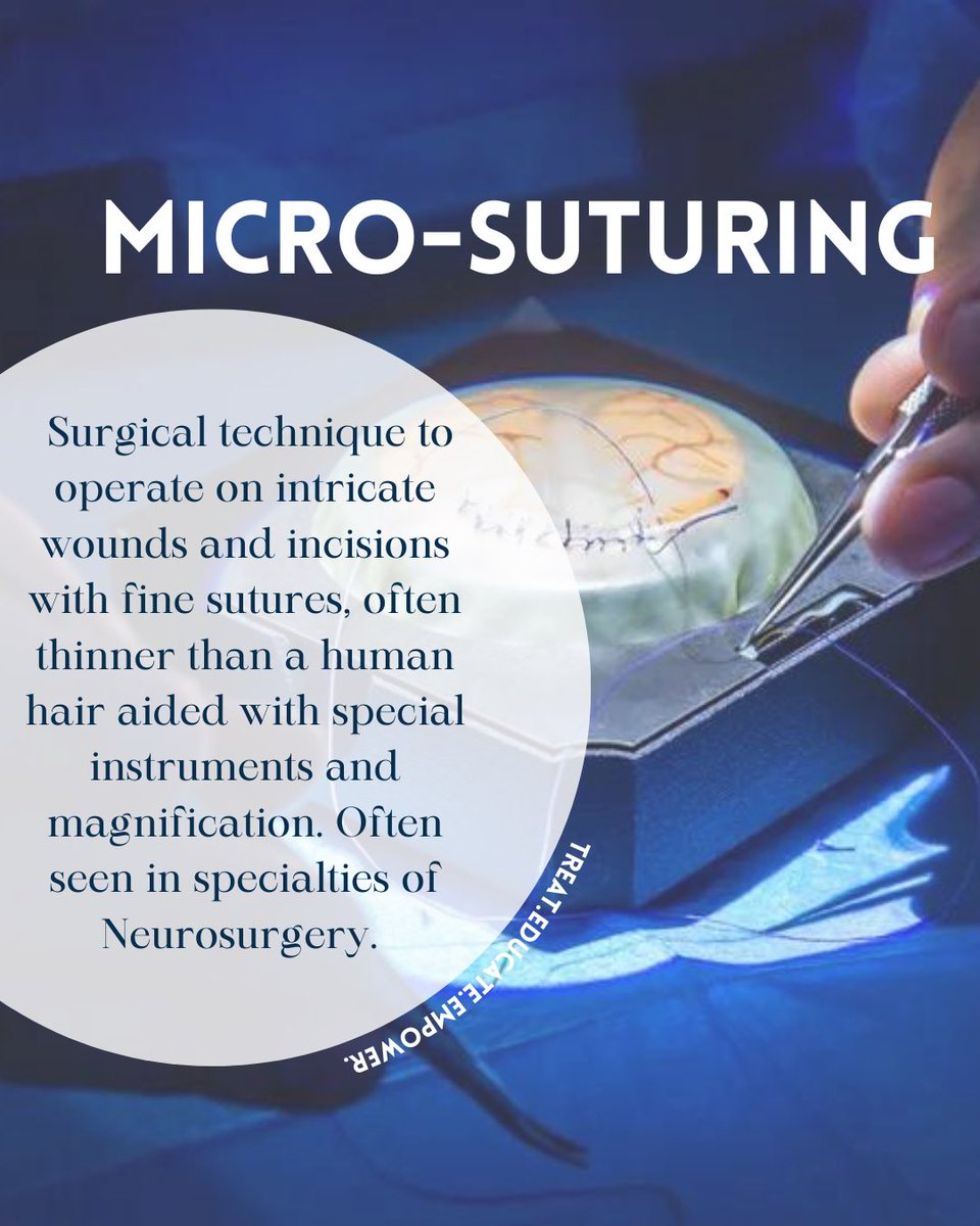missionbrainwz's tweet photo. Discover the intricate world of Micro-suturing on the dura matter of the brain! Join with us for an exclusive hands - on experience! 
Follow for more details:
https://t.co/HSWaPZMWEU https://t.co/H04lZmTXde