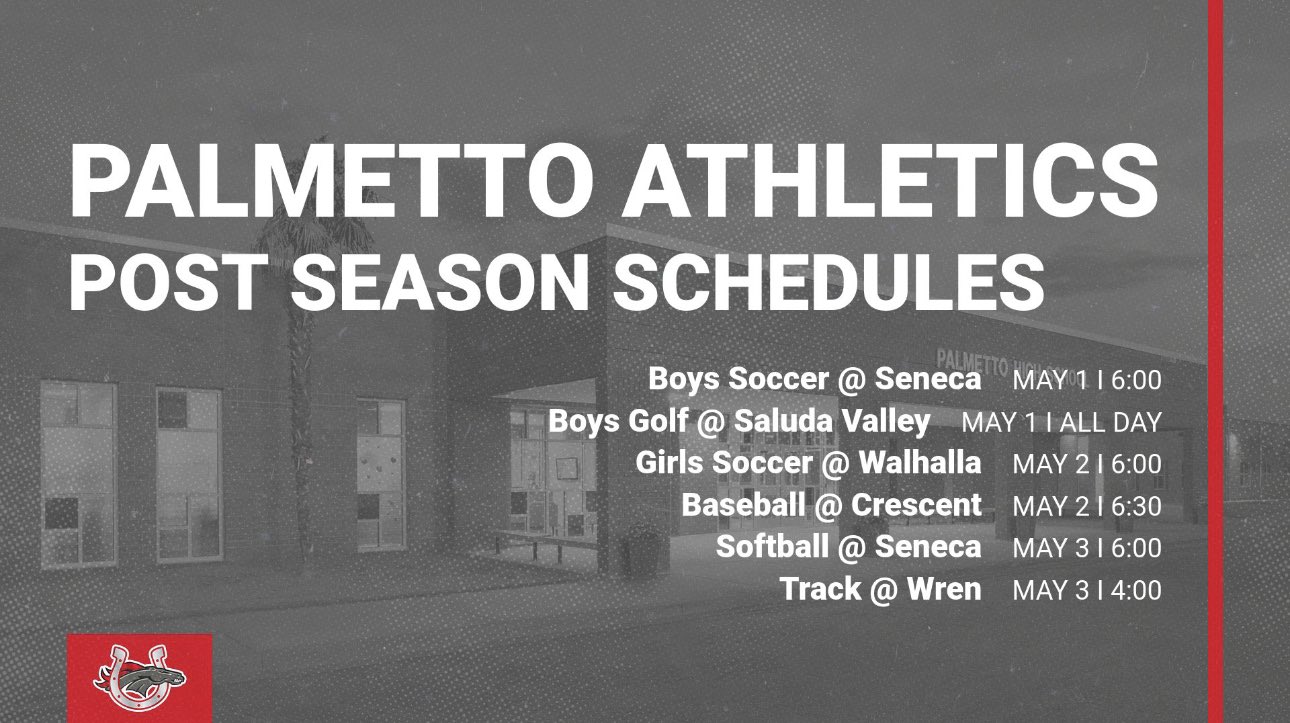 Palmetto Athletics on Twitter "Let’s go Mustangs!! Time to shine in