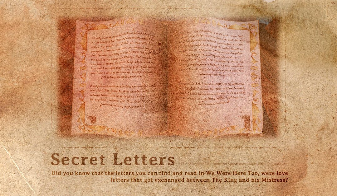 WeWereHereGame's tweet photo. Did you know that the letters you can find and read in #WeWereHereToo, were love letters that got exchanged between The King & his mistress? 💌 This misstress, Christina, was actually The King's Guard Christian. She had to hide that she was a woman and his secret love.
#LoreTime https://t.co/BqGCwBv5ll