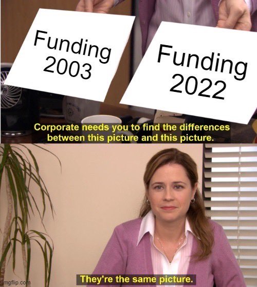 Walkouts for better early career researcher funding are happening across Canada! Inflation has eaten away at the scholarships, fellowships, and grants over the last 20 years. It’s time for change @cafreeland @JustinTrudeau #SupportOurScience