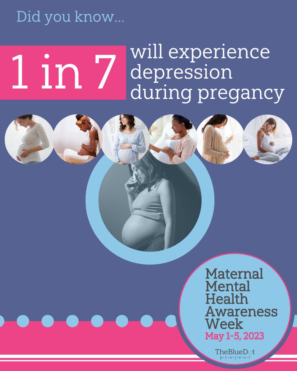 Research suggests that about 1 in 7 pregnant women experience depression during pregnancy. Rates might be higher in low and middle-income countries. #MMHWeek2023