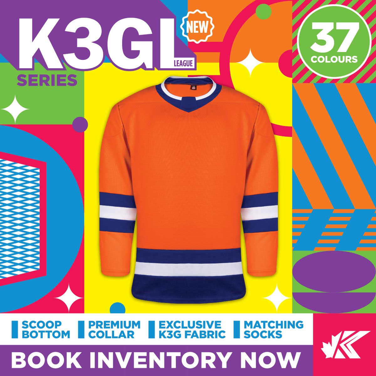 A new era is here... welcome to K3GL!

Suggested MSRP:
$44.00 Adult / $43.00 Youth / $49.00 Goalie

Contact your Sales Rep for more details