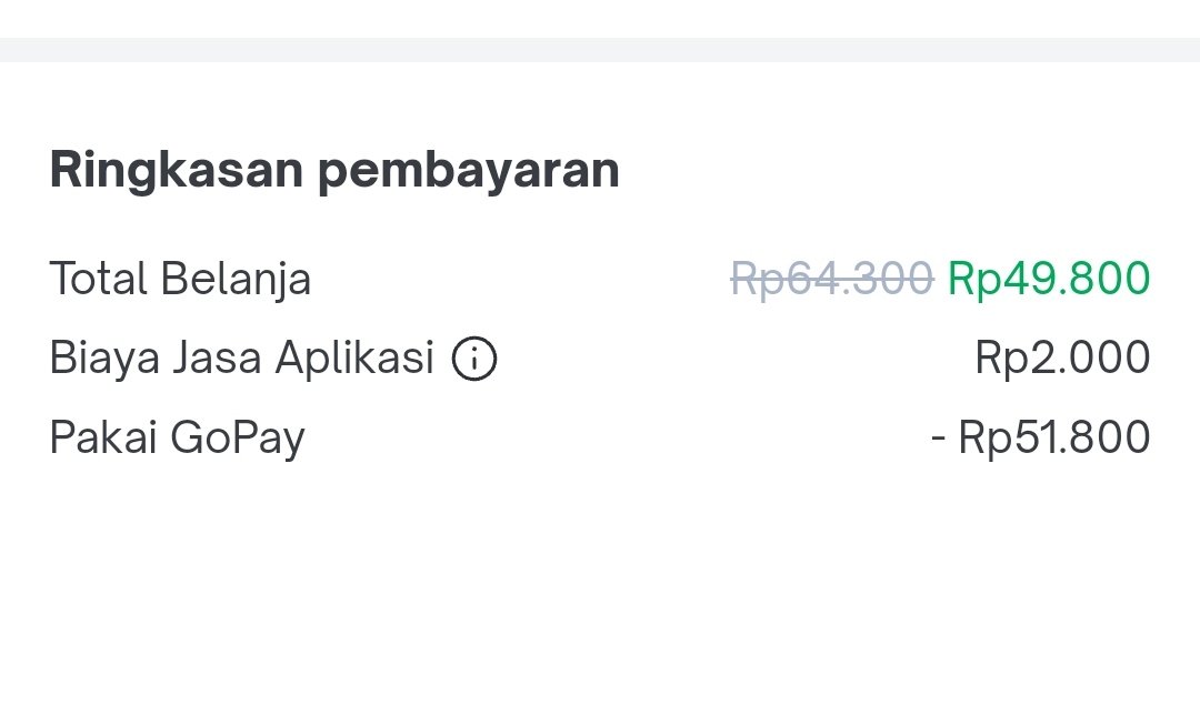 SiCode Promo on Twitter: "Biaya Jasa aplikasi Tokped naik jadi 2.000