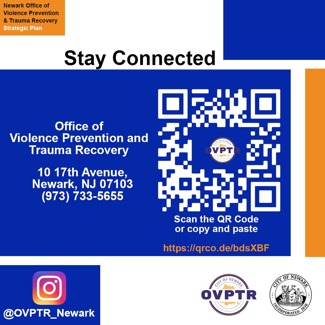 CityofNewarkNJ's tweet image. The Office of Violence Prevention and Trauma Recovery  unveiled its strategic plan to  spread healing in Newark. In approaching violence as a public health issue, We have reimagined how communities and law enforcement can address crime. 

Read the plan qrco.de/bdsxbf
