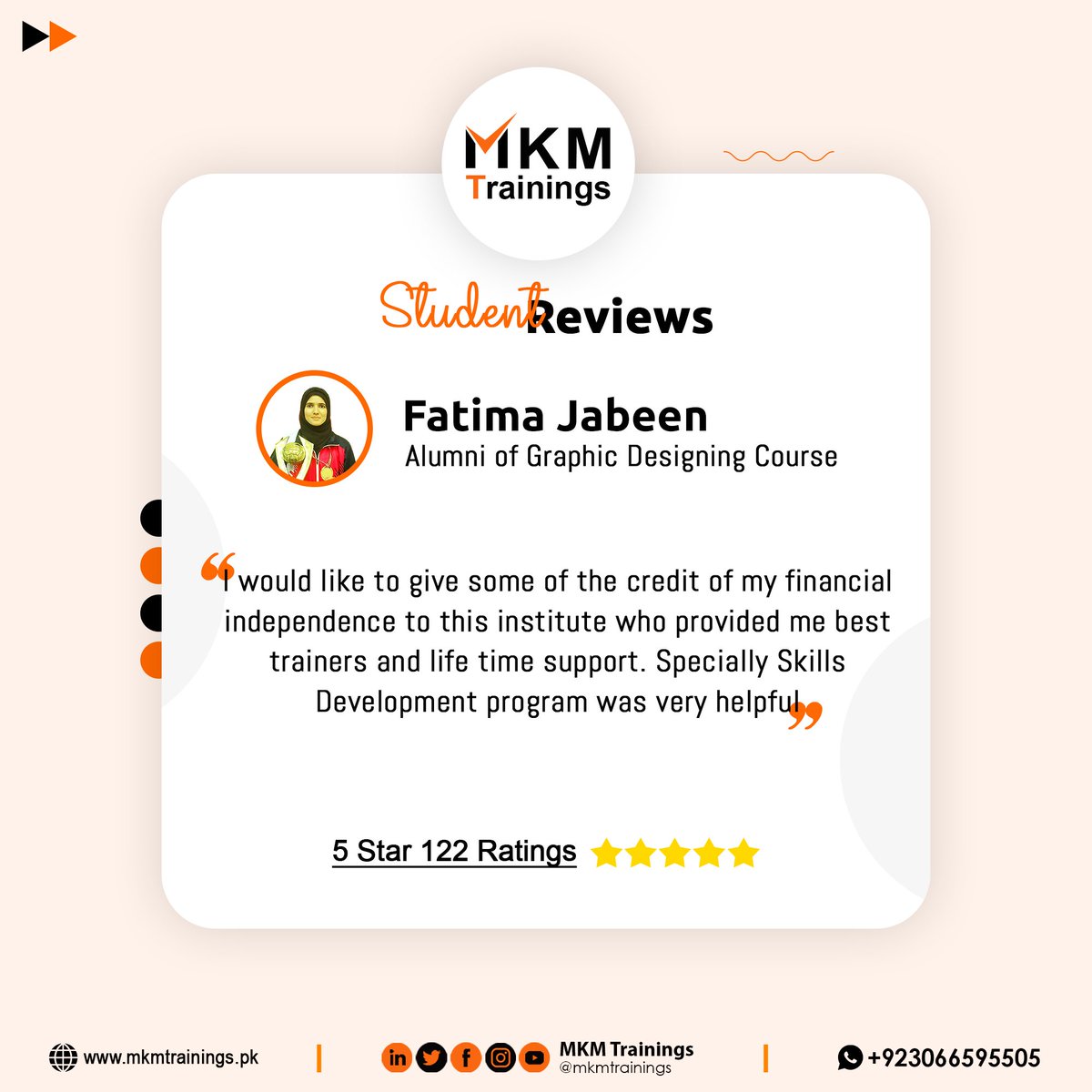 mkmtrainings's tweet photo. ***Student Review*** 

 #StudentTestimonials #StudentVoices #StudentSuccess #InstitutePride #Lifeatmkmtrainings #FutureLeaders #StudentJourney #LearningExperience #AlumniSuccess #personalgrowth #mkmtrainings #freelancing #inspireothers  #instituteimpact #Empoweringthenation https://t.co/s8yVMrGBYc