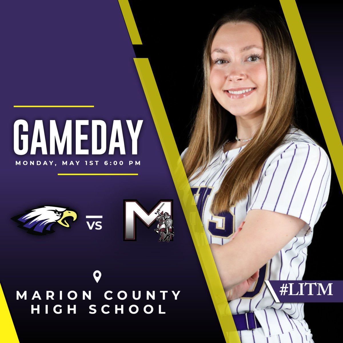 Lady Eagles will travel to Marion County tonight to play the Lady Knights in a varsity only matchup. First pitch is set for 6:00! #GoEagles