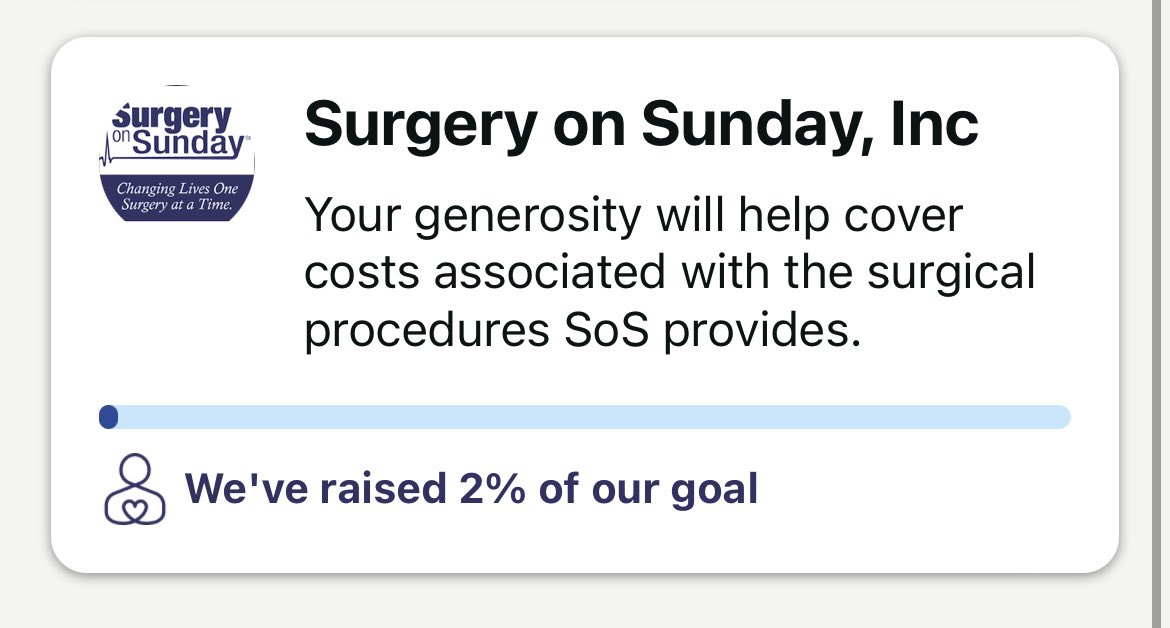 Do you shop at Walgreens? If so, you can donate your Walgreens Cash Rewards or $1 or more to Surgery on Sunday through the end of May! 

It is quick and easy to do in the Walgreens app!