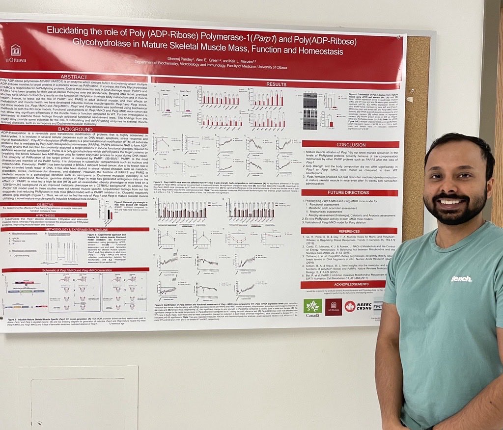 Keir Joe Menzies (@menzies_lab) on Twitter photo Join me in congratulating our MSc student, and NSERC Create <a href="/MMetabolomics/">MATRIXMetabolomics</a> Scholar, <a href="/DheerajPandey_/">Dheeraj Pandey</a> who was awarded a Best Poster award at the Biochemistry, Microbiology and Immunology Seminar at the University of Ottawa. Also, special thanks to <a href="/AlexEGreen/">Alex Green</a> for his mentorship! Join me in congratulating our MSc student, and NSERC Create <a href="/MMetabolomics/">MATRIXMetabolomics</a> Scholar, <a href="/DheerajPandey_/">Dheeraj Pandey</a> who was awarded a Best Poster award at the Biochemistry, Microbiology and Immunology Seminar at the University of Ottawa. Also, special thanks to <a href="/AlexEGreen/">Alex Green</a> for his mentorship!