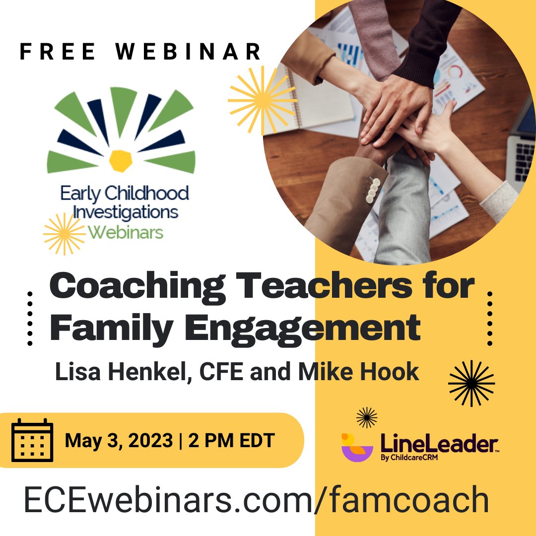 WEDNESDAY! Getting teachers onboard with family engagement: A program wide effort that reaps benefits for children and your program!  mailchi.mp/earlychildhood… #earlychildhood #earlychildhoodeducation #ECE #childcare #ECEleadership #ECEleaders #ECEdirectors #ECEbusiness