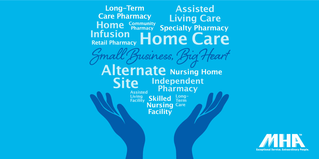 In support of #NationalSmallBusinessWeek, MHA and #NetRx recognize the critical contributions of small pharmacy owners and alternate site care providers to America’s communities, helping people age with grace. #longtermcare #specialtypharmacy #homeinfusion   #postacutecare