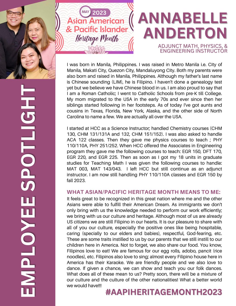 halifaxcc's tweet image. #EmployeeSpotlight Annabelle Anderton

#AAPIHeritageMonth2023