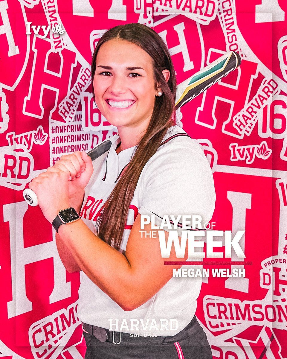 After putting on a show with a home run and a walk-off double to beat the Lions, Megan Welsh is your <a href="/IvyLeague/">Ivy League</a> Player of the Week!

📝: bit.ly/42vLQun

#GoCrimson