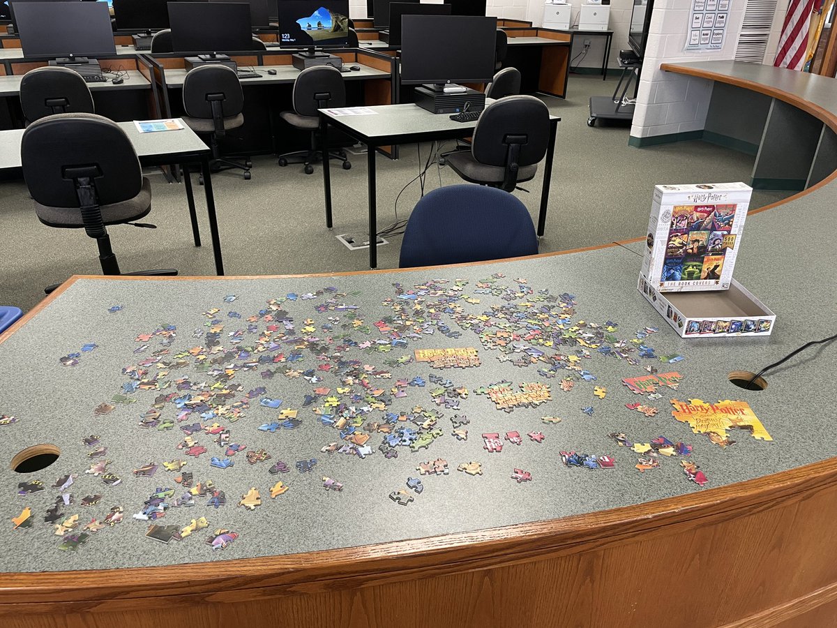 Stressed from end of the year and AP tests? Head over to the library to unwind with our newest puzzle 🧩