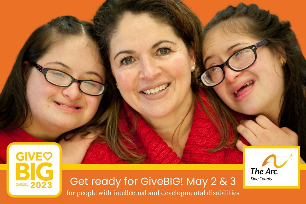 #Inclusion #Belonging
#GiveBig May 2 &amp; 3 and make our vision a reality: All children and adults with intellectual and  developmental disabilities thriving as equal, valued and active members of the community.
wagives.org/organization/t…
#WAGives #EveryDonationMatters #BeAChampion