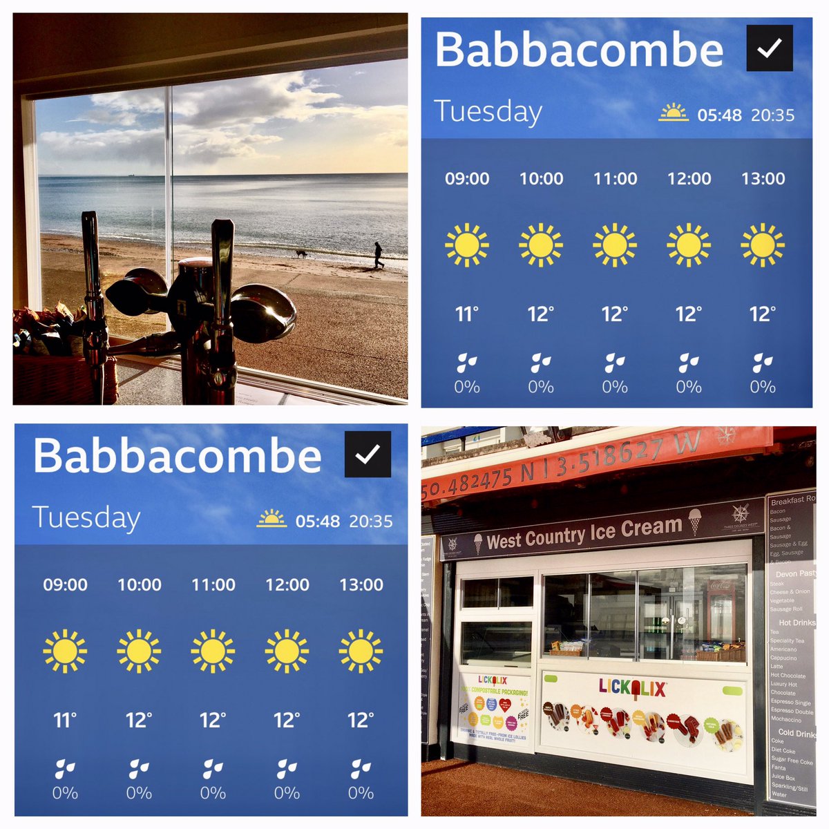 Takeaway Tuesday 
Looking good 
Down on Oddicombe Beach
Why not come on down?….
😊 

#sushine #beach #myriviera #torbay