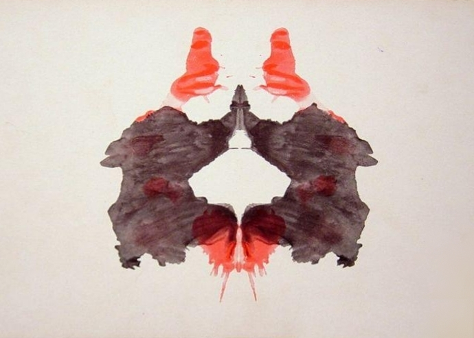 nascentwisp's tweet photo. TIL the Rorschach test actually uses 10 *specific* inkblot cards.. 🤯

here's the second one: https://t.co/2apjH0QBgL