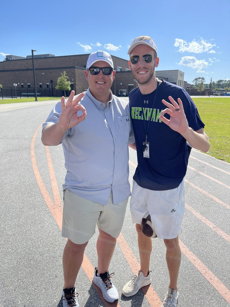 Beckham HS Football (@beckhamfb_) on Twitter photo Appreciate <a href="/CoachDWarehime/">Derek Warehime</a> from <a href="/CoastalFootball/">Coastal Football</a> visiting practice today to check on the Bengals! Appreciate <a href="/CoachDWarehime/">Derek Warehime</a> from <a href="/CoastalFootball/">Coastal Football</a> visiting practice today to check on the Bengals!