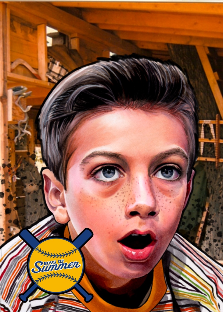 BoysofSummer92's tweet photo. "Are you trying to wake it?" 
"What?" 
"THE BEAST!"

With this unique background, you can hang out in the treehouse with the guys… well, before it explodes. 

#nostalgia #baseballcards #digitalart #TheSandlot #baseball #collectibles #boysofsummer #waxfam https://t.co/VuuhFBj9eR