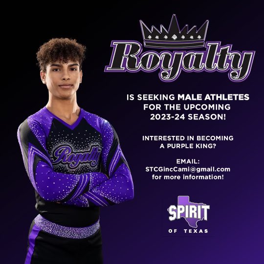 Cmon cmon let’s go 👑 Email STCGincCami@gmail.com to join the Royalty legacy for the 23-24 season!