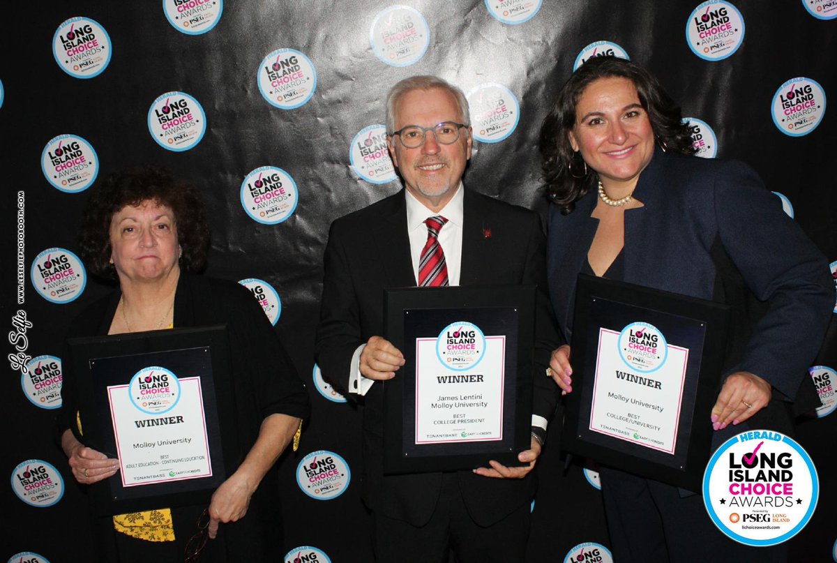 Congratulations, Lions! 🎉

"Molloy University was named the Best University in the Long Island Choice Awards. Molloy also picked up two other major honors, for Best President and Best Continuing Education program."

Read more: bit.ly/3Lf5fZm