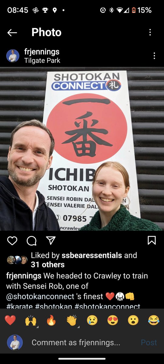 We headed to Crawley to train with Sensei Rob, instructor at Ichiban Karate, one of <a href="/shotokanconnect/">Shotokan Connect</a> 's finest ❤️🥋👊
#karate #shotokan #shotokanconnect #crawley