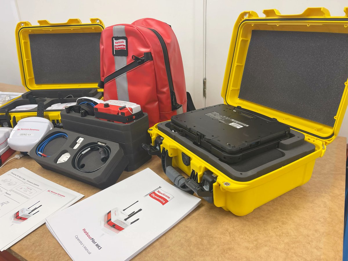 NavicomDynamics's tweet image. A recent order for Geraldton Port laid out for a quick snap before being sent away!
Five HarbourPilot Mk5s (fully independent PPU) and a Panasonic FZ-G2, packed up in our custom-made foam to keep your PPU safe and secure.
#portablepilotunit #harbourpilotmk5 #marinenavigation