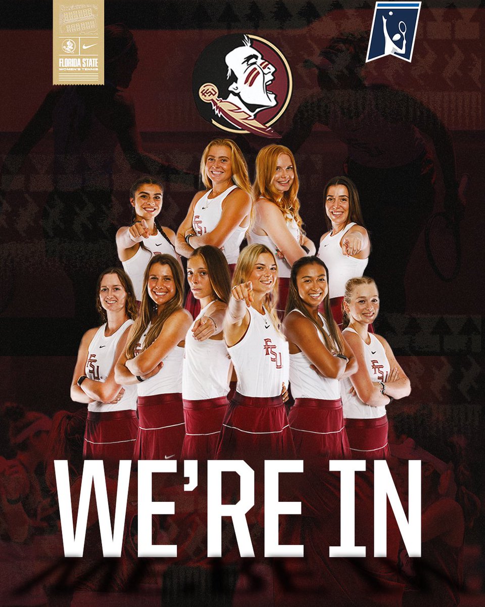FSU_WTennis's tweet photo. Florida State has been selected to the NCAA Tournament‼️
The Seminoles will be traveling to Athens, Georgia to face Illinois.
#OneTribe https://t.co/H6jascz20F