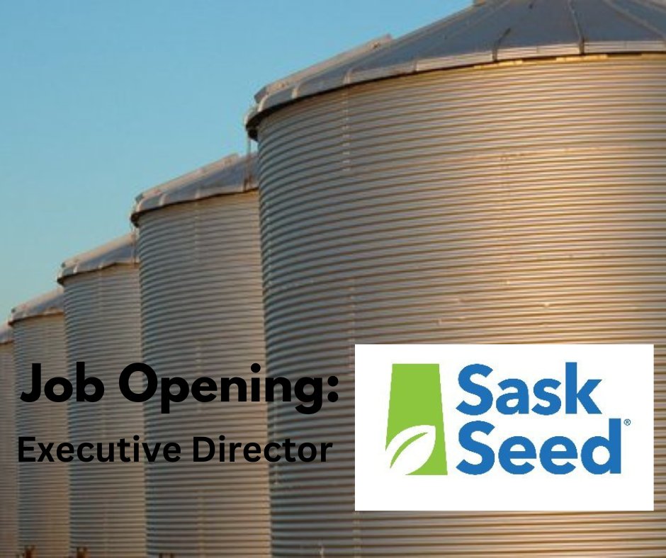 SaskSeed is seeking a highly motivated and experienced Executive Director to lead our organization. If you are a driven, strategic thinker with leadership experience and a passion for ag, looking to work with a dynamic dedicated team, apply here: saskseed.ca/news/ #cdnag