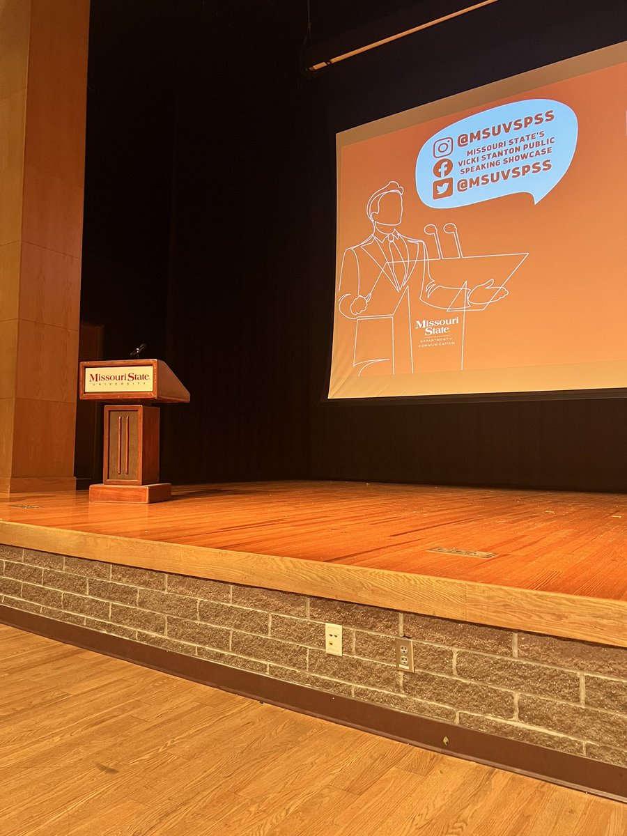 MSU COM DEPT (@msucomdept) on Twitter photo The wait is over! The Vicki Stanton Public Speaking Showcase is starting! Follow along as we cover the event on the COM socials! <a href="/MsuVspss/">Missouri State VSPSS</a> #msuvspss The wait is over! The Vicki Stanton Public Speaking Showcase is starting! Follow along as we cover the event on the COM socials! <a href="/MsuVspss/">Missouri State VSPSS</a> #msuvspss