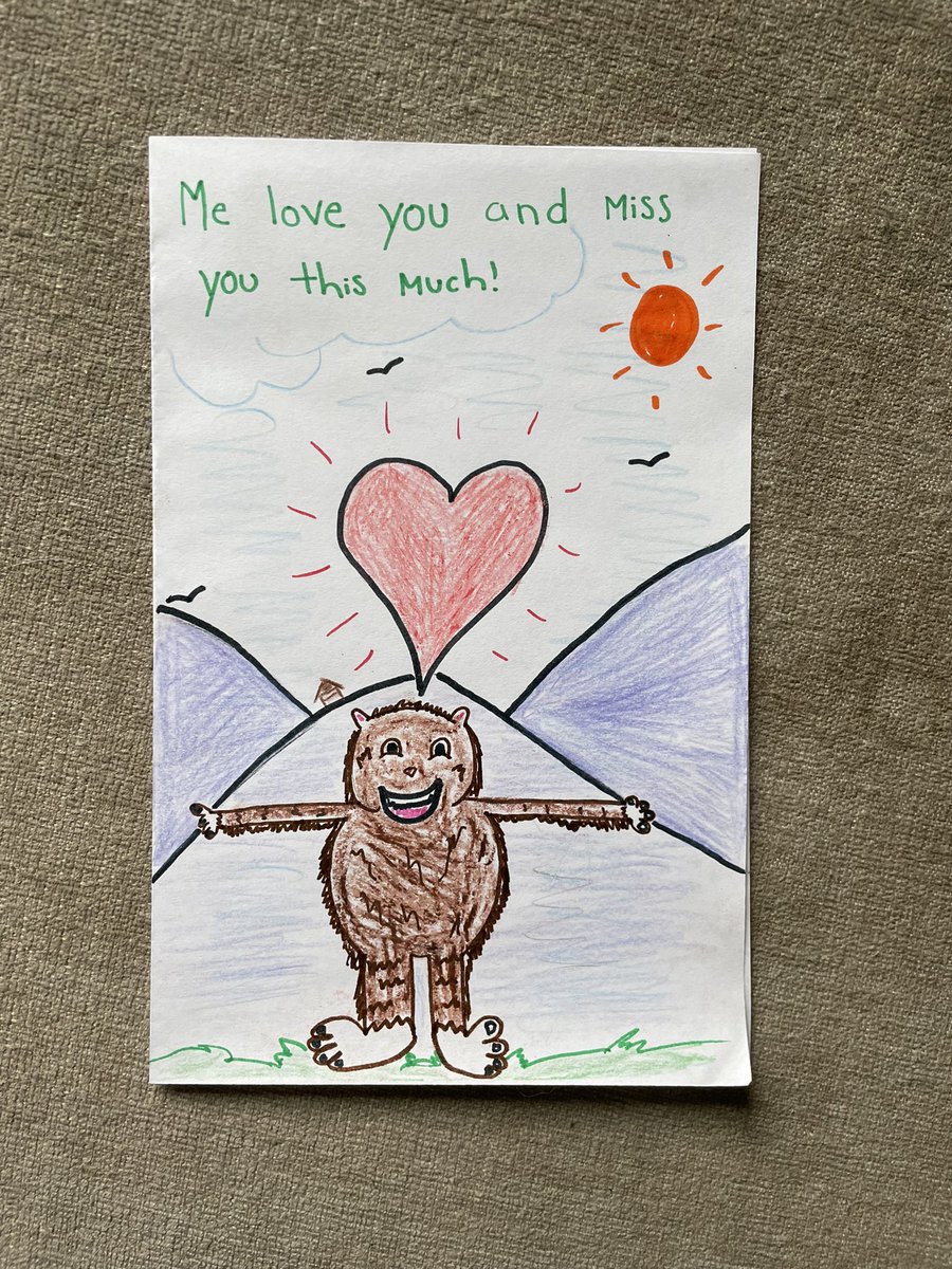 Kstycz's tweet photo. My card to my dad that I made in session with a client (who you could tell was NOT impressed with my art) https://t.co/6oAGfMUcxQ
