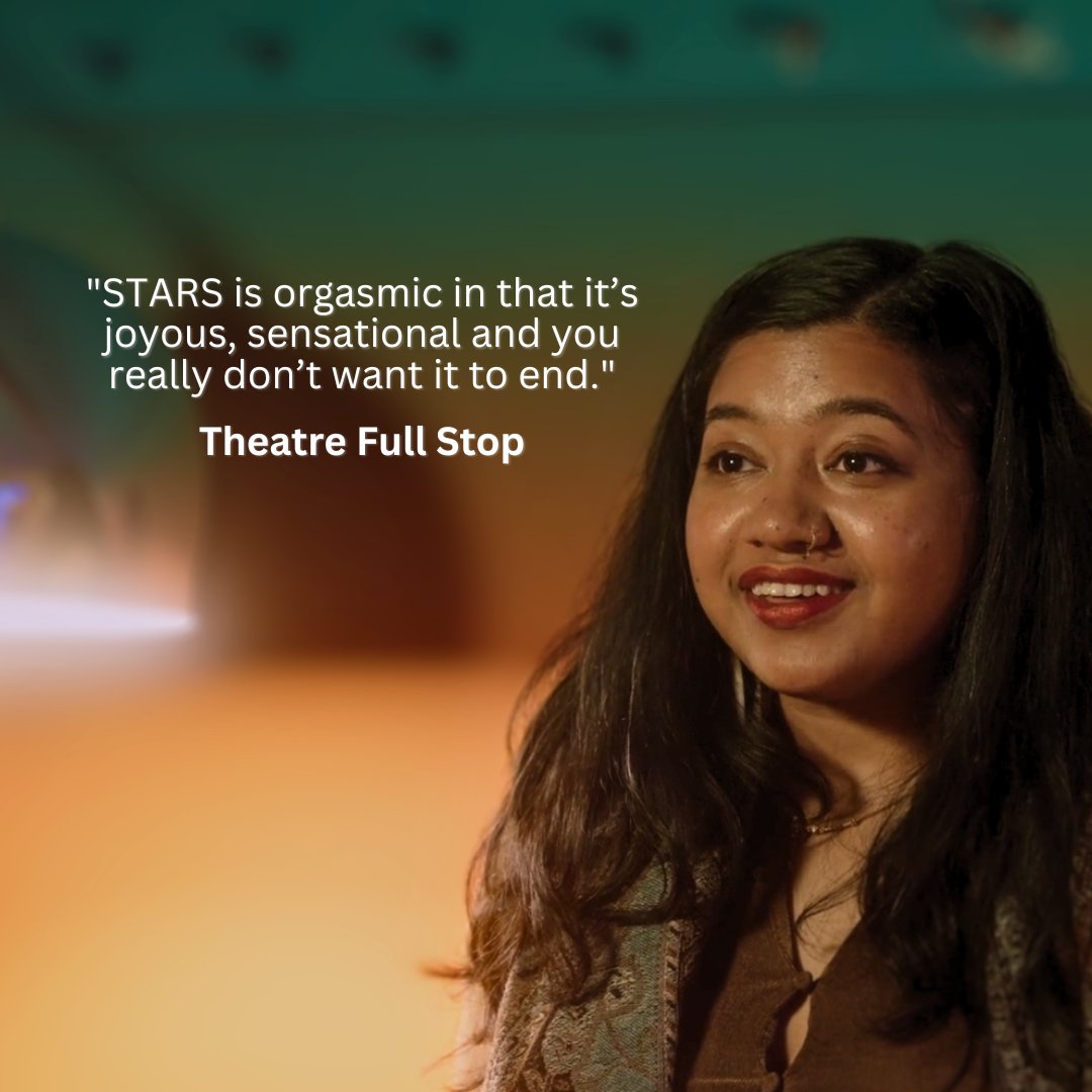 "STARS is orgasmic in that it’s joyous, sensational and you really don’t want it to end."

On till 4 May at the <a href="/ICALondon/">Institute of Contemporary Arts</a> 

Read my full review of STARS: An Afrofuturist Space Odyssey by Mojisola Adebayo on <a href="/Theatrefullstop/">Theatre Full Stop</a>
theatrefullstop.com/2023/05/01/sta…
#starstheplay 

 🎥 Darius Shu