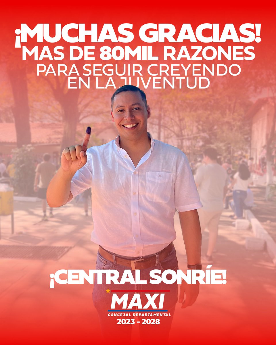 MaxiJimenezpy's tweet image. Tengo el enorme compromiso de representar a mi generación en la gobernación del departamento más grande de la República del Paraguay, reconozco que el camino es duro pero se que valdrá la pena para que más jóvenes se animen, para que más gente pueda volver a creer.