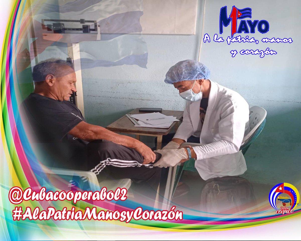 El mundo cuenta en #Cuba con un ejército de batas blancas capaz de sanar de manera altruista las dolencias de millones de pacientes.

#1Mayo🤎
#CubaPorLaVida 🤎 
 #ALaPatriaManosYCorazón🤎