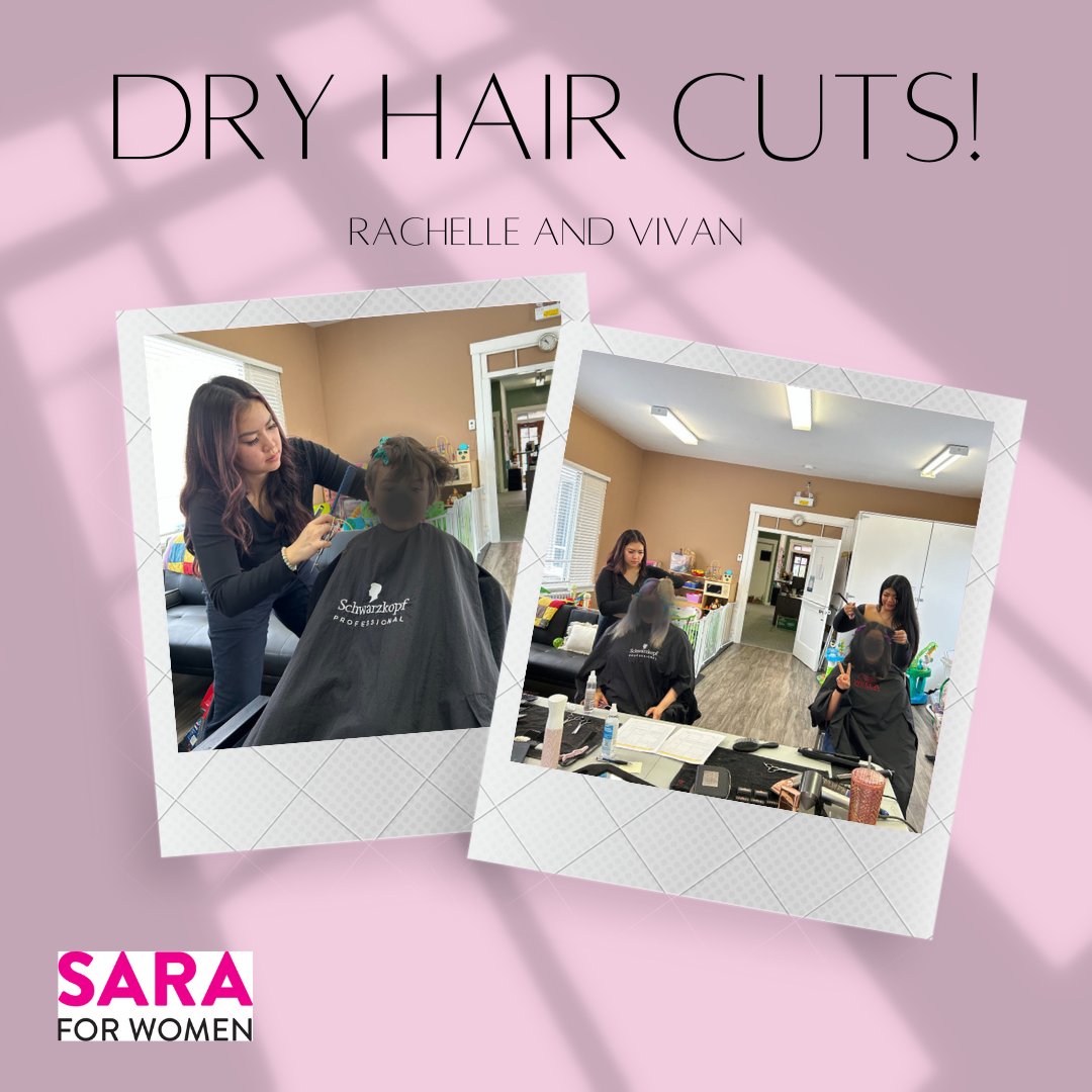 We had quite the turnout today at our Mission Office! <a href="/hairbyviv/">Vivian Desaro</a> @hairbygarciaa donated their time today to provide 12 Women and Children with FREE hair cuts! 

Thank you ladies for a fun afternoon!
#womensupportingwomen
#haircuts
#SARAforWomen
#missionbc
#abbotsfordbc
#nonprofit
