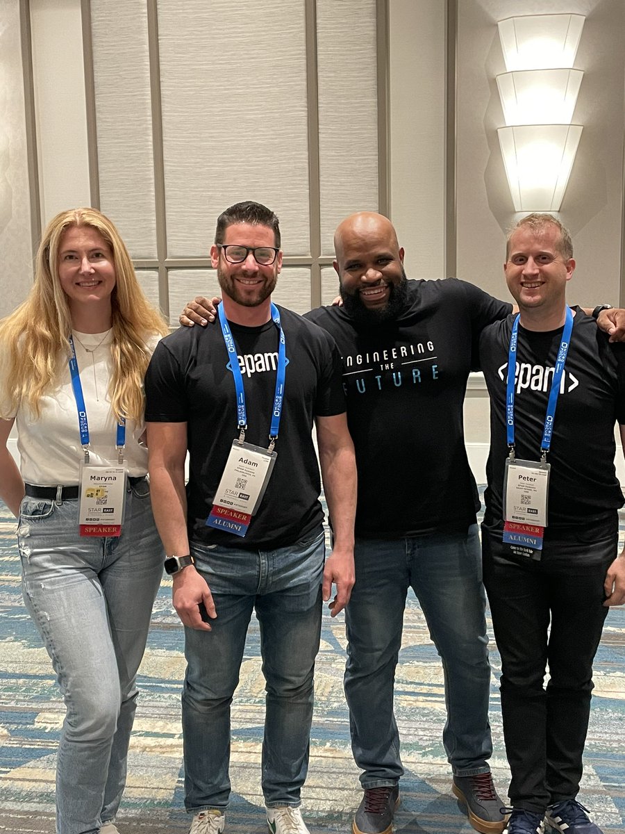 Epam is here at #StarEast come talk to us.