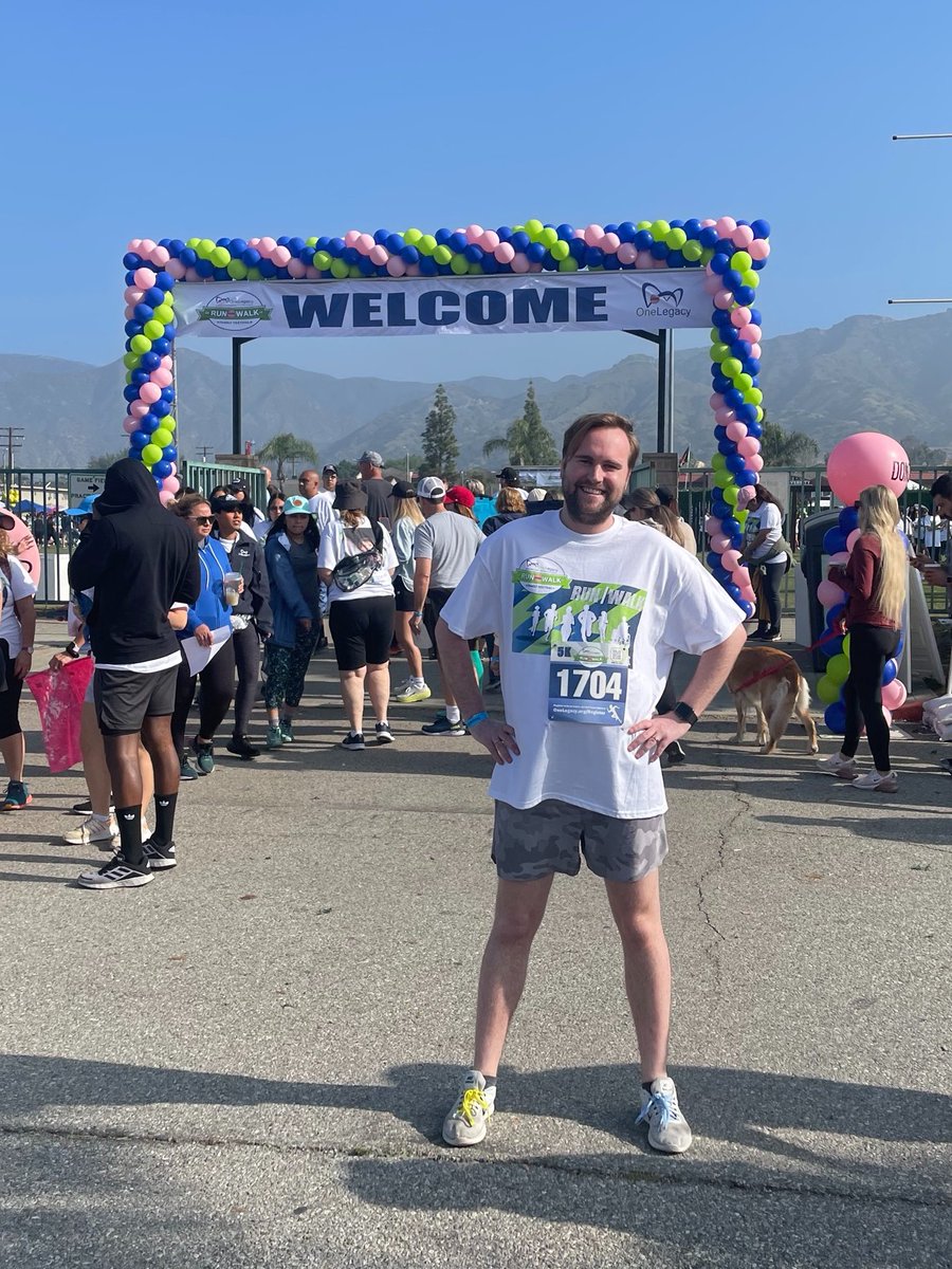 FHutton_Assoc's tweet image. On 4/29, FHA’s @StevenDSass participated in our valued client @OneLegacyNews’ Annual Run/Walk at Azusa Pacific University, helping to show support for the amazing work OneLegacy does &amp;amp; highlight the importance of #OrganDonation – while finishing 192nd out of 482 timed runners!
