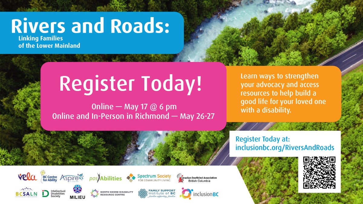 Inclusion BC (@inclusionbc) on Twitter photo Calling families in the Lower Mainland! Join online and in Richmond for free! Learn about advocating for your loved one with a disability
inclusionbc.org/rivers-and-roa…
<a href="/VelaCanada/">Vela Canada</a> <a href="/BCCFA/">BC Centre for Ability</a> <a href="/AspireRichmond/">Aspire Richmond</a> <a href="/posAbilitiesCA/">posAbilities</a> <a href="/SSCLSpectrum/">Spectrum Society</a> <a href="/cdba_bc/">CDBA-BC</a> @NSConneXions @MilieuFamily <a href="/nsdrc/">NSDRC</a> <a href="/FSIBC/">Family Support Institute</a> Calling families in the Lower Mainland! Join online and in Richmond for free! Learn about advocating for your loved one with a disability
inclusionbc.org/rivers-and-roa…
<a href="/VelaCanada/">Vela Canada</a> <a href="/BCCFA/">BC Centre for Ability</a> <a href="/AspireRichmond/">Aspire Richmond</a> <a href="/posAbilitiesCA/">posAbilities</a> <a href="/SSCLSpectrum/">Spectrum Society</a> <a href="/cdba_bc/">CDBA-BC</a> @NSConneXions @MilieuFamily <a href="/nsdrc/">NSDRC</a> <a href="/FSIBC/">Family Support Institute</a>