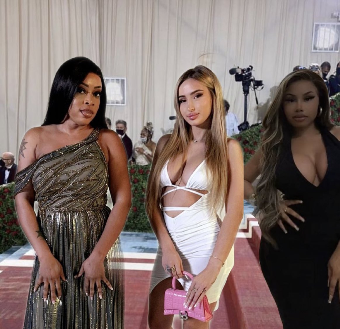 LeYananas's tweet photo. Les destiny’s childs (Michelle, beyonce et Kelly) viennent d’arriver au #MetGala https://t.co/hffAMSiXrW
