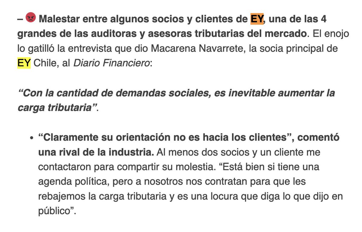 ojodelmedio's tweet photo. En El Semanal, de El Mostrador, vienen las reacciones a la entrevista. "Una locura que diga lo que dijo en público." https://t.co/MZisaO6bxR
