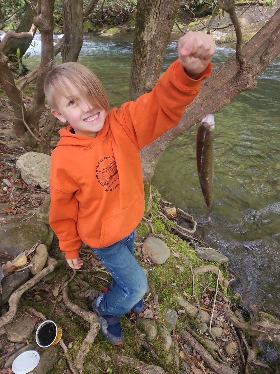 kyle_t09's tweet photo. Brysons first rainbow trout. #hayesville # nc # trout https://t.co/ief1AfIArd