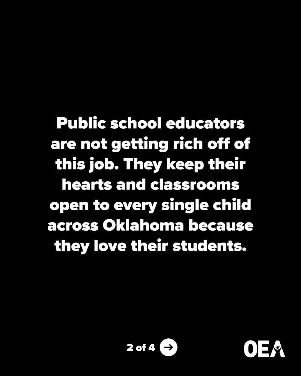 okea's tweet photo. OEA's official response to the State Superintendent's "terrorist" comment. 

"Unprofessional attacks on these educators is not a strategy to improve outcomes for Oklahoma children." #oklaed https://t.co/ZcufZE1A8T