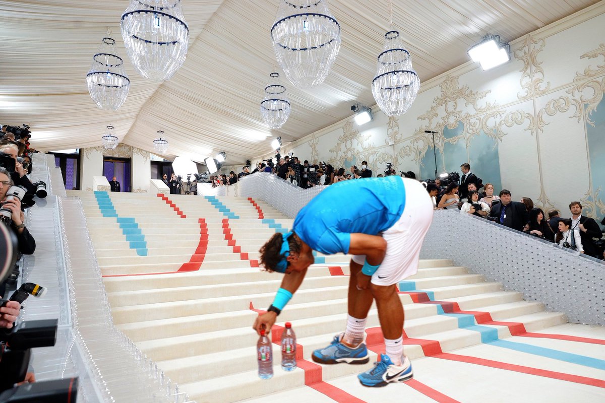 Rafa Nadal has arrived at the Met Gala