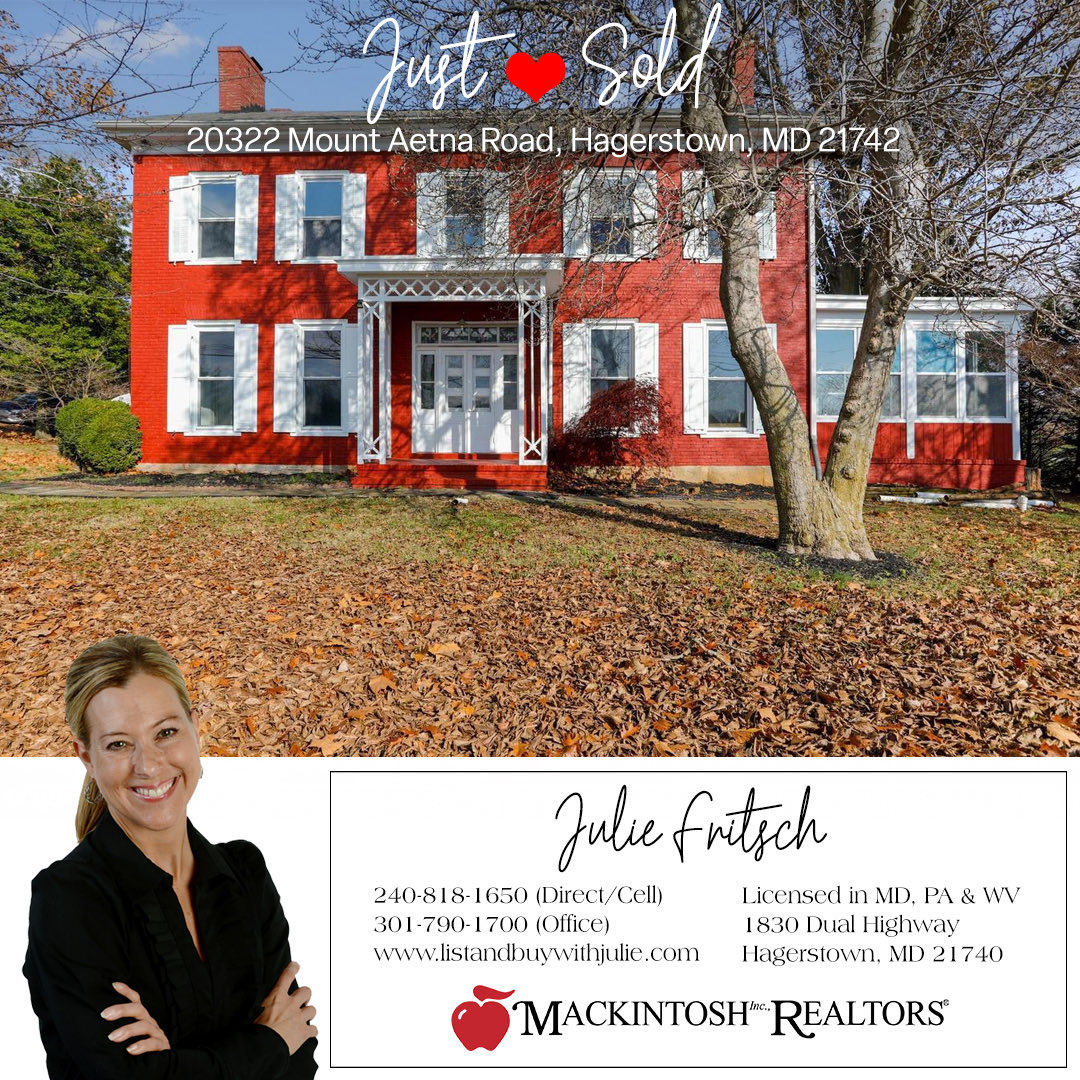 Welcome beautiful month of 🌸May🌸and wishing a huge congratulations to my very satisfied seller! This gorgeous farm house is now SOLD! Thinking of buying or selling real estate? Contact me for all of your professional real estate needs in MD, PA, & WV. #soldandclosed #realtor