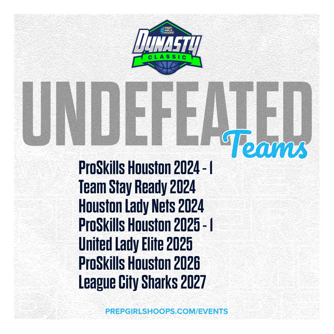 🚨 𝐔𝐍𝐃𝐄𝐅𝐄𝐀𝐓𝐄𝐃 🚨

#PGHMusicCityShowdown
#PGHDynastyClassic
#PGHLegacyClassic

More: events.prephoops.com/info?website_i…