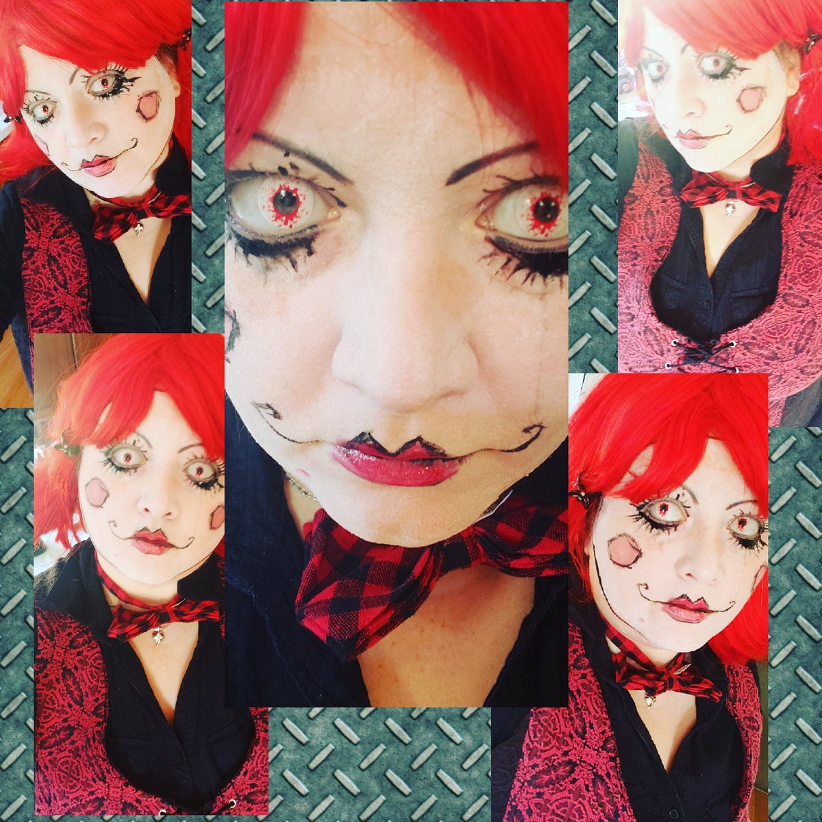 #cosplay #horror #creepydoll #dressup #coloredcontacts #facepaint #creepyfacepaint #makeupfun