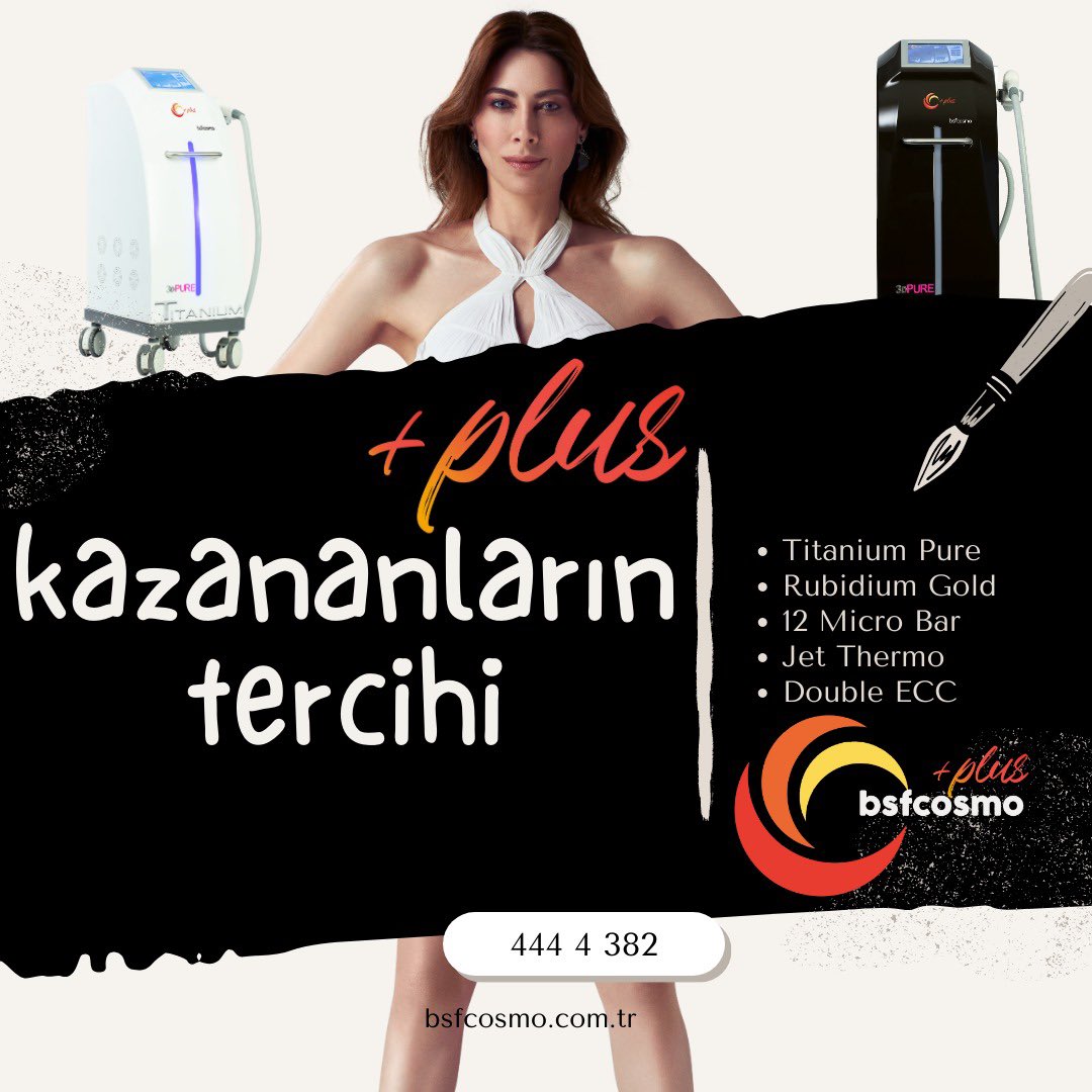 bsfcosmoplus's tweet photo. KAZANANLARIN TERCİHİ

Türkiye'nin en çok tercih edilen #DiyotLazer Cihazı #BsfCosmo ➕PLUS ile kaybetmek mümkün değil. Yaptığınız işe ve işletmenize değer kazandırmak için bize ulaşabilirsiniz👇🏼
📞 444 4 382
🌐 https://t.co/54hwzF4ZGa https://t.co/3MafKyZn5B