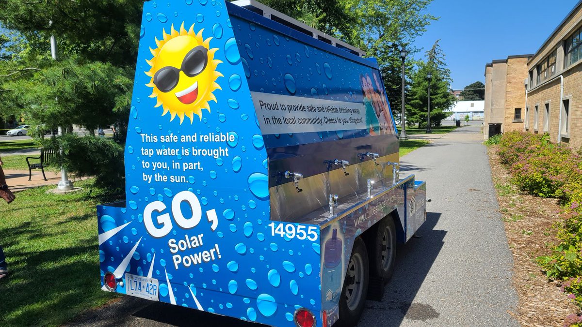 UtilitiesKngstn's tweet photo. On May 3 our #WaterBuggy will be at the @SthFrontenacTwp Touch the Truck event!
We are providing safe, quality and free tap water to keep our community refreshed. Remember to bring your reusable water bottle. #ygk #southfrontenac https://t.co/dmX6sG9ZDI