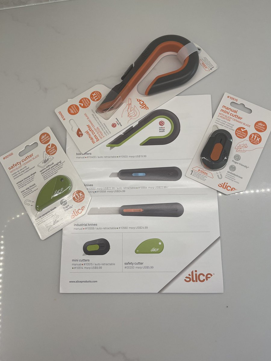amysn123's tweet photo. #tryazon, #slicetools, #sliceceramics 
I’am using these awesome case cutters everyday! Makes opening large and small boxes so much easier. https://t.co/SLzV0MjfaW